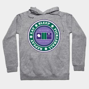 Eat Sleep Pickelball Repeat (light purple) Hoodie